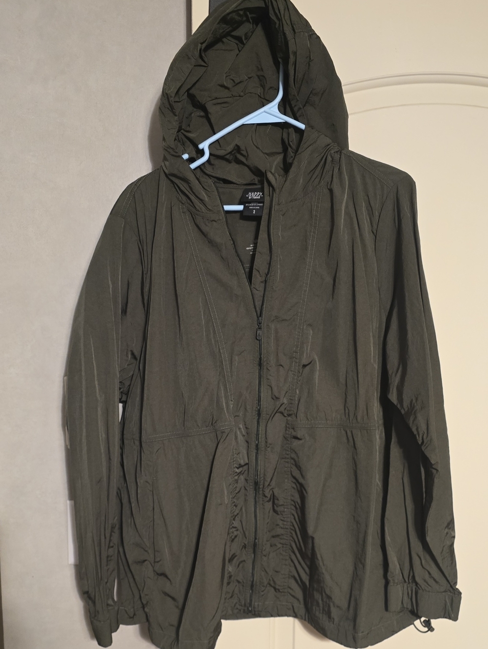 Torrid Happy Camper Olive Hooded Lightweight Jacket